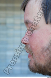 Nose Man White Average Bearded Street photo references